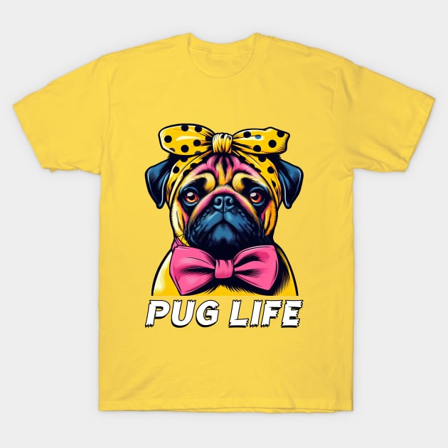 Pug T-Shirt by The Design Deck